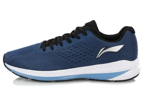 Li Ning Abrasion Resistant Low top Running Shoes Unisex Blue