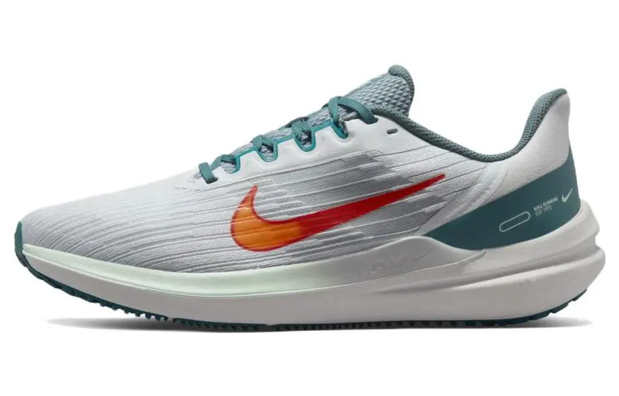 Nike Winflo 9 Low top Casual Running Shoes Men's Gray Blue