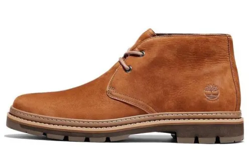 Timberland Top Grain Cow Leather Waterproof Abrasion Resistant Cushioning Ankle Length Outdoor Boots Men's Brown