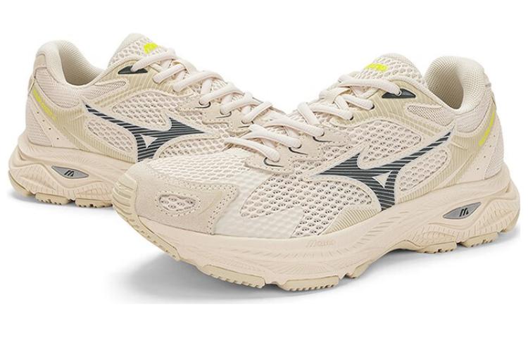 Mizuno Racer S Slip Resistant Abrasion Resistant Slip Resistant Abrasion Resistant Low top Running Shoes Unisex Ecru