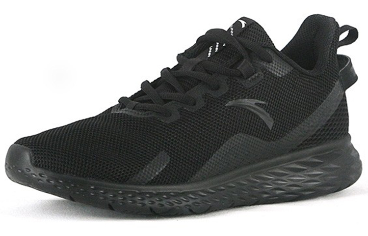 Anta Comfortable Rebound Cushioning Breathable Abrasion Resistant Slip Resistant Low top Running Shoes Men’s Black