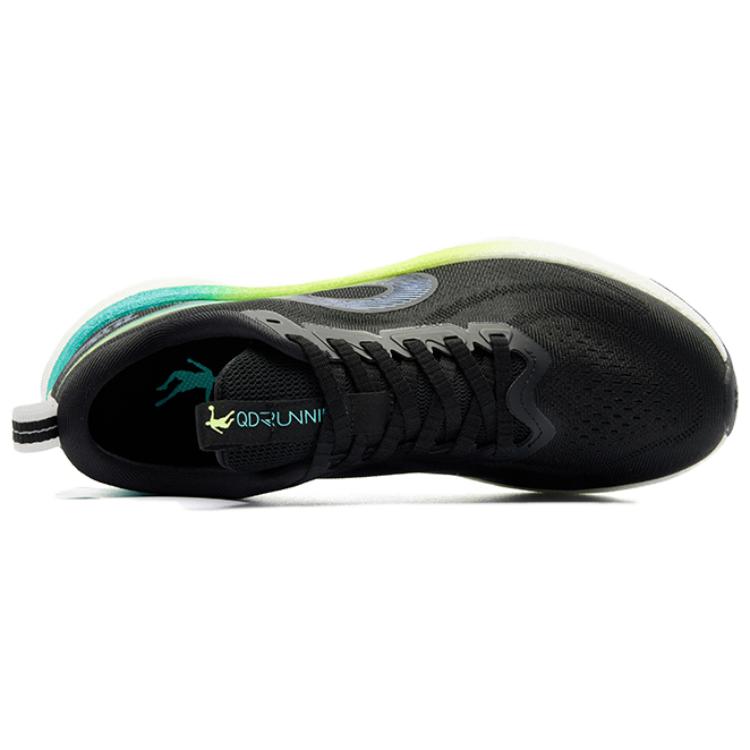 QIAODAN Flying Speed 3LITE Cushioning Slip Resistant Abrasion Resistant Low top Casual Running Shoes Men’s Black White