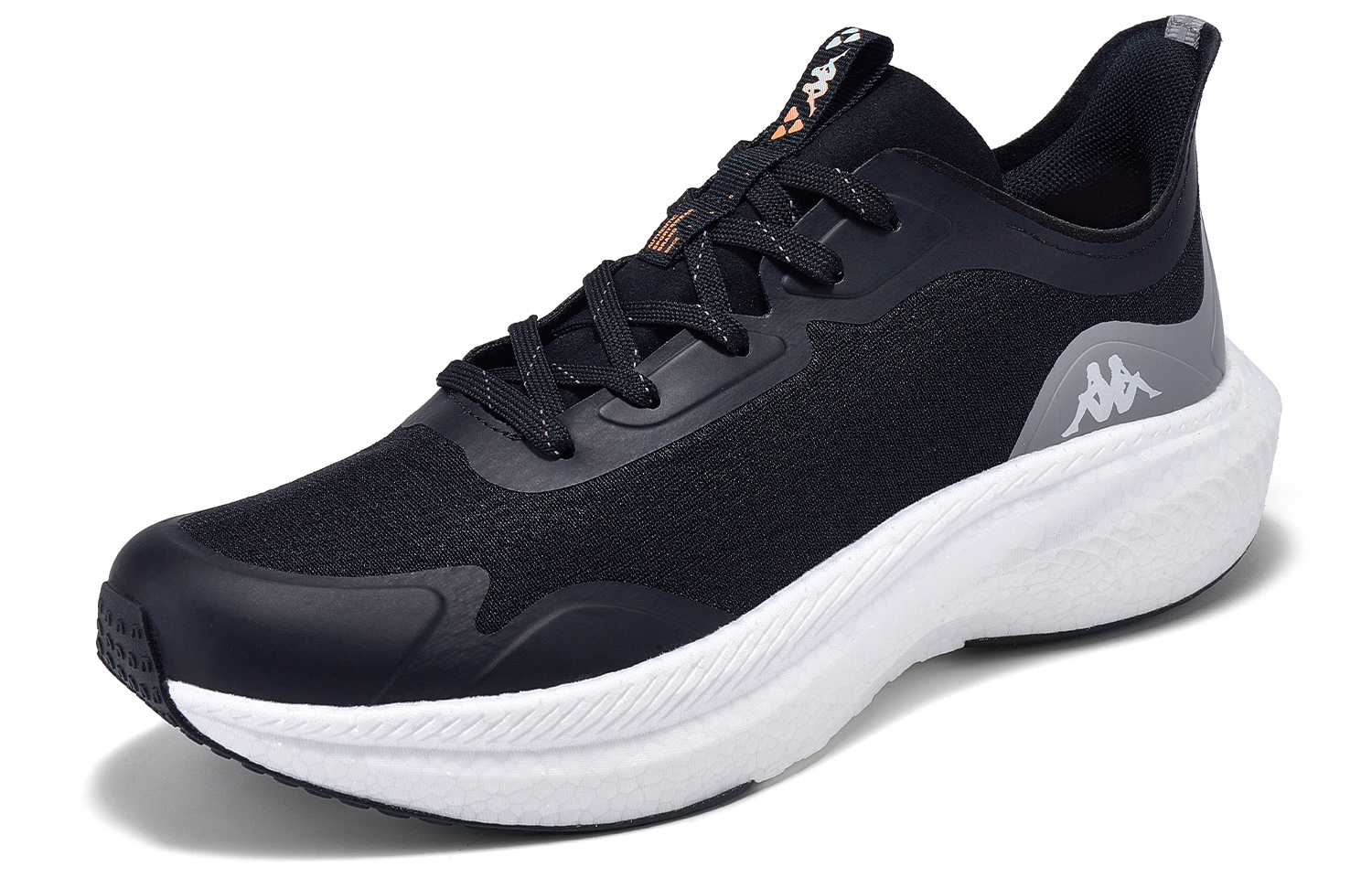 Kappa Cloud Path Fabric Breathable Low top Casual Running Shoes Unisex Black