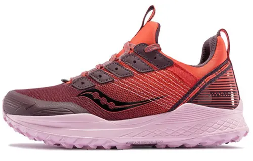 Saucony Mad River TR Slip Resistant Cushioning Abrasion Resistant Lightweight Low top Running Shoes Women's Brown Red