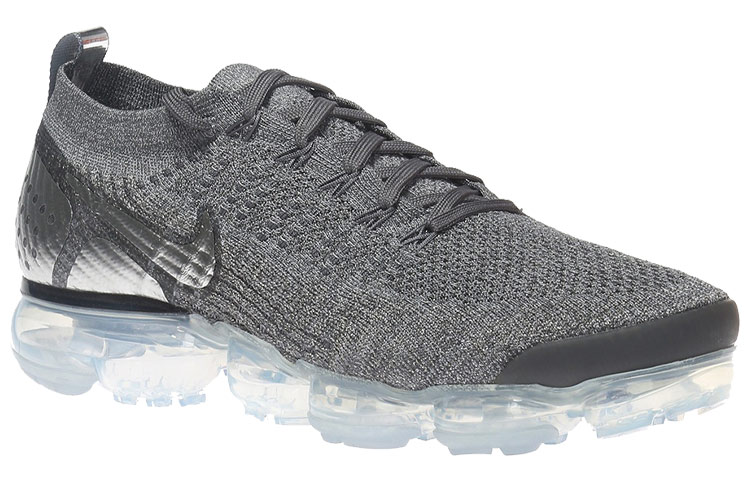Мужские кроссовки Nike VaporMax Flyknit 2 Chrome (серые) — Серый — фото 2