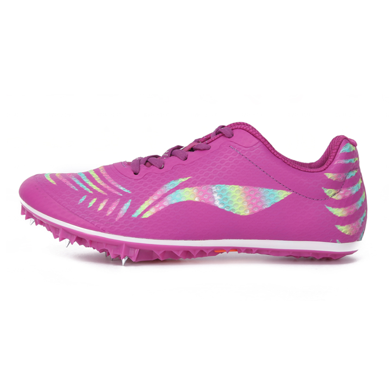 Li Ning Slip Resistant, Abrasion Resistant, Breathable Low top Running Shoes Unisex Purple