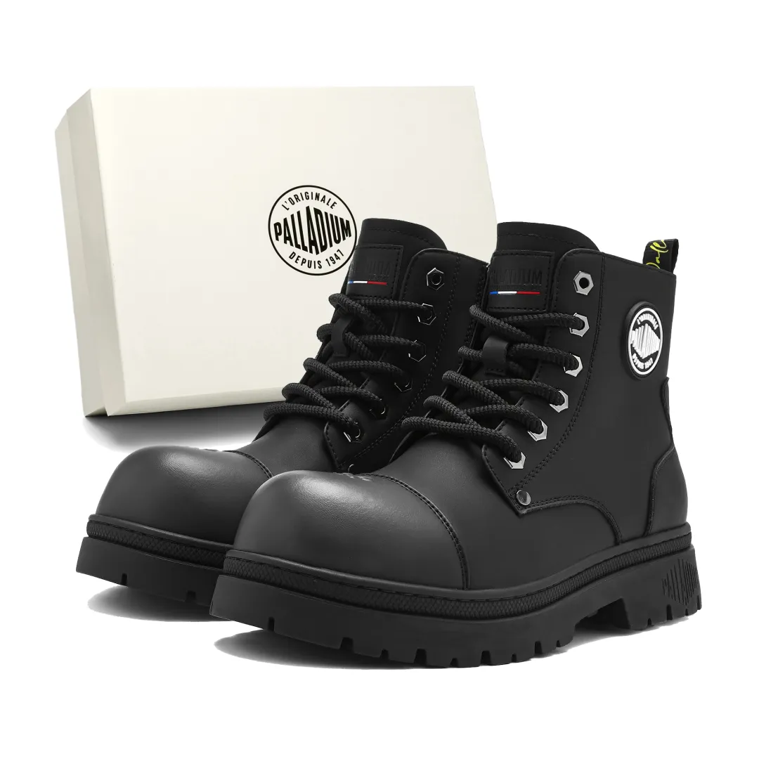 Palladium Combat Boots Unisex Black, White