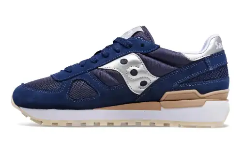 Saucony Shadow Original Cushioning, Wear Resistant Low top Casual Running Shoes Women's Blue