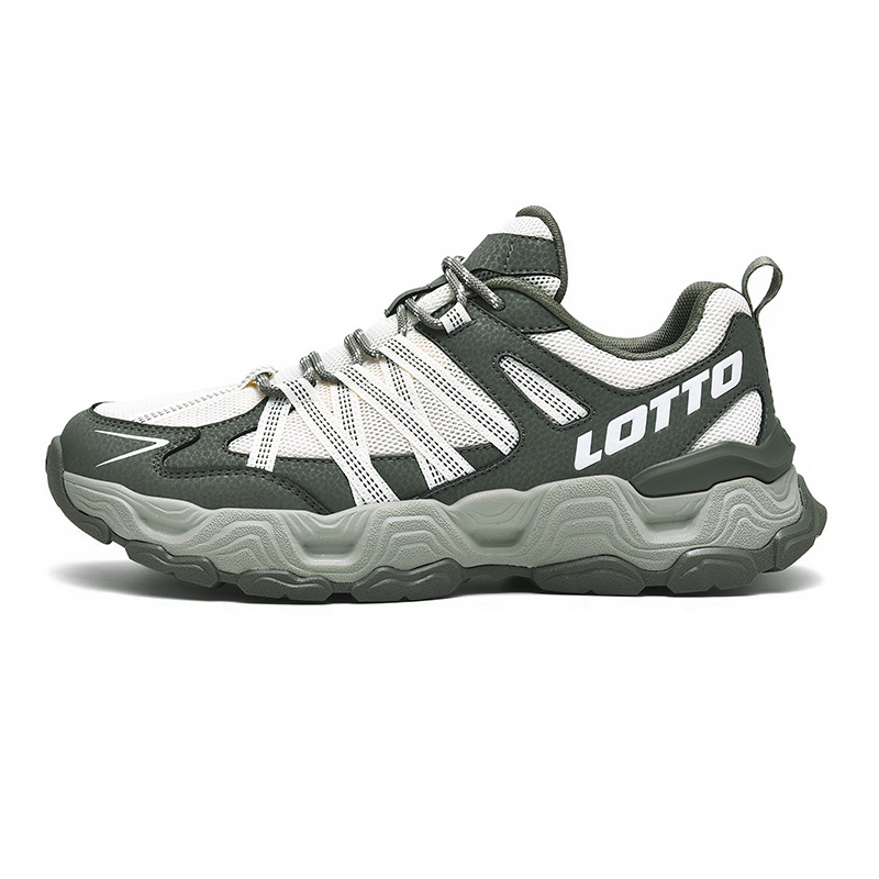 LOTTO Thermal Cushioning Coverage Support Abrasion Resistant Breathable Running Shoes Men’s Dark Moss Green