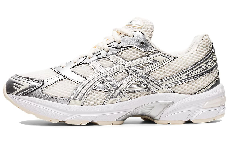 Женские кроссовки ASICS Gel-1130 (бежево-серебристые)