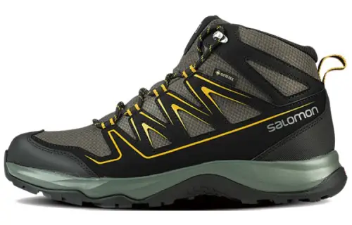 SALOMON Onis Slip Resistant, Abrasion Resistant, Lightweight, Waterproof Mid top Running Shoes Men's Gray