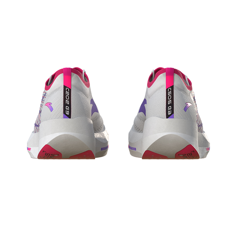 Anta C202 G9 Low top Nitrogen Technology Long Distance Running Sprint Racing Running Shoes Men’s White Purple Red