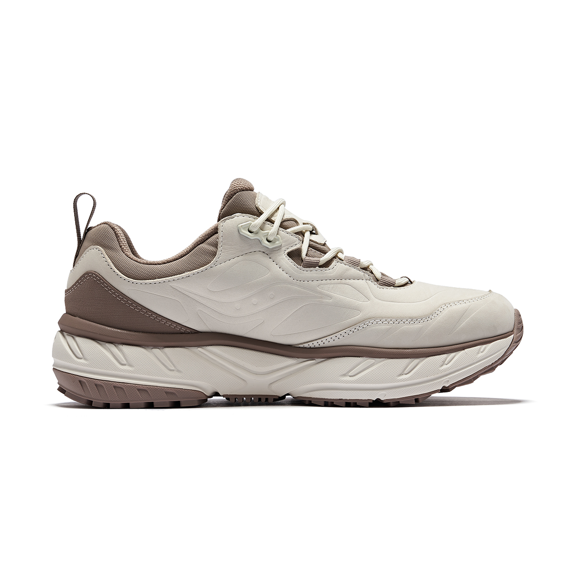 Saucony Low top Casual Running Shoes Unisex Beige Coffee Caffeine