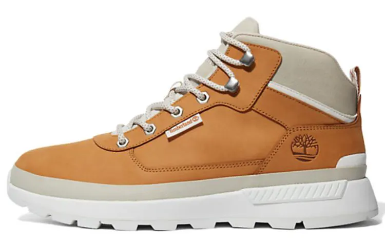 Timberland Field Trekker Leather Waterproof And Wear resistant Short Outdoor Boots Earth Yellow