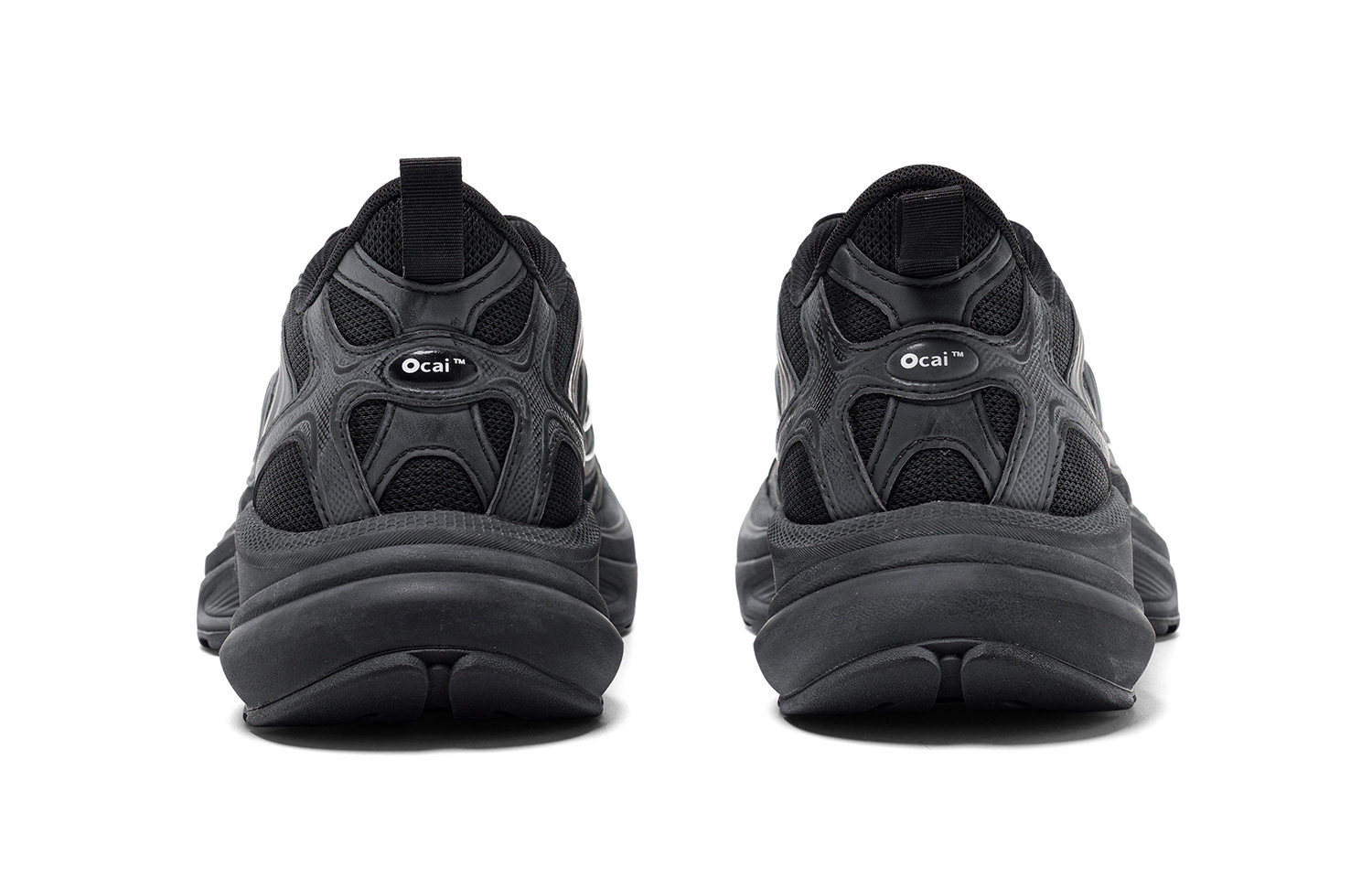 Ocai Slip Resistant And Abrasion Resistant Coverage Low top Casual Running Shoes Unisex Faded Black