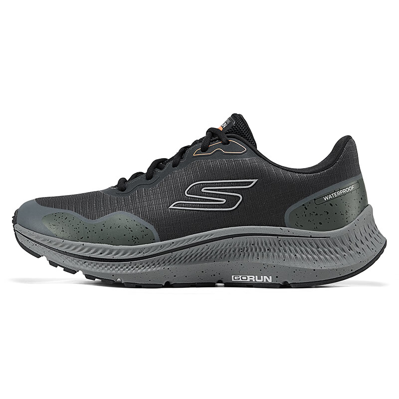 Skechers GO RUN Comfortable Low top Running Shoes Men’s Black Gray
