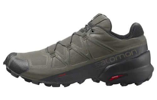SALOMON Speedcross 5 Running Shoes Men's Low Top Black/Green