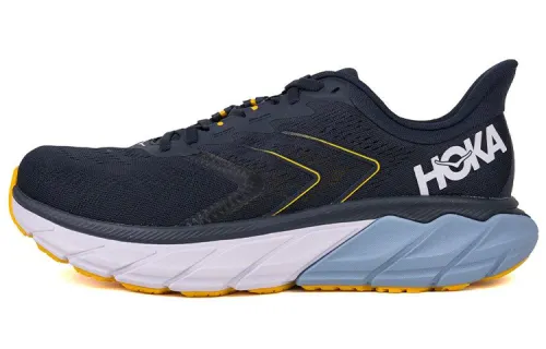 HOKA ONE ONE Arahi 5 Running Shoes Men's Low Top Black/White/Blue