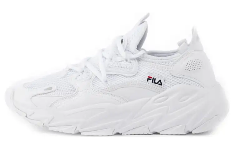 FILA Ray Tracer EVO 2 Cushioning, Wear Resistant Low top Running Shoes Unisex White