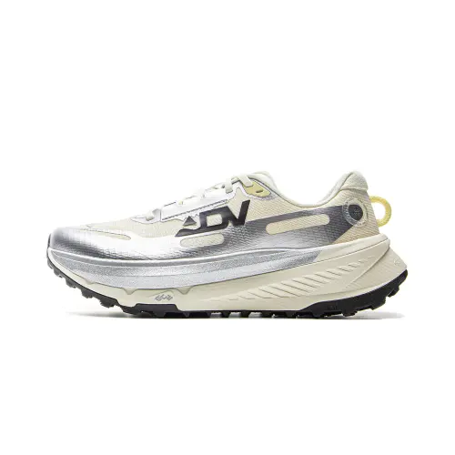 Li Ning De Lu Cushioning Slip Resistant Abrasion Resistant Rebound Low top Trail Running Shoes Women's