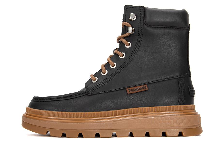 Timberland Ray City Moc Toe Chukka Boots 'Black Regenerative Leather' Women's