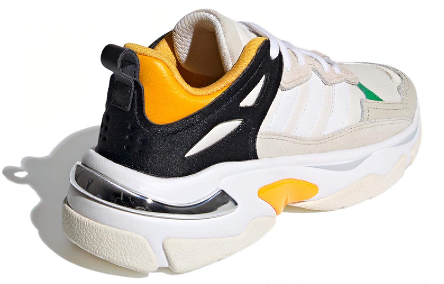 Женские кроссовки adidas neo Boujirun (бежево-черные) — Бежевый / чёрный — фото 4