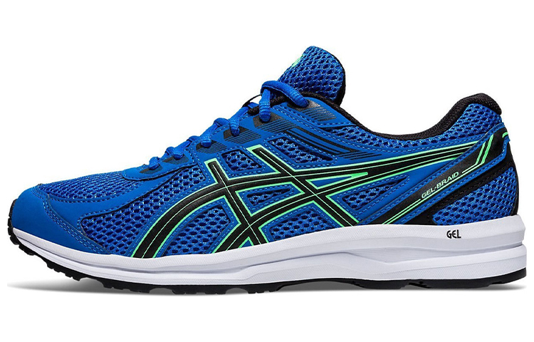 Asics Gel Braid Casual Breathable And Lightweight Low top Running Shoes Men's Blue Black