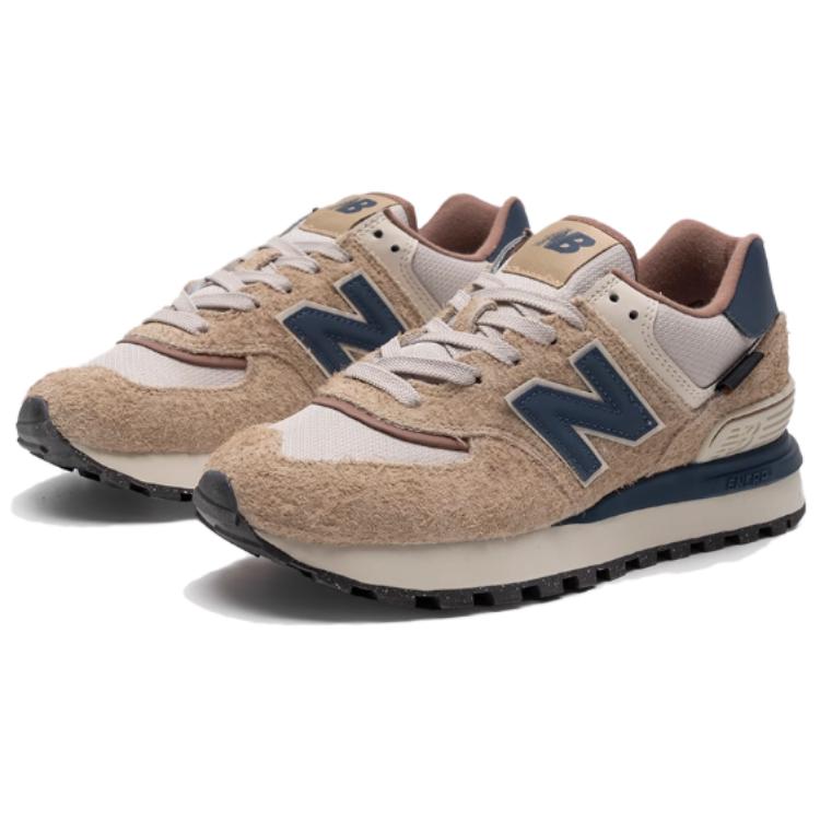 New Balance NB 574 Low top Casual City Commuting Running Shoes Unisex Beige Blue