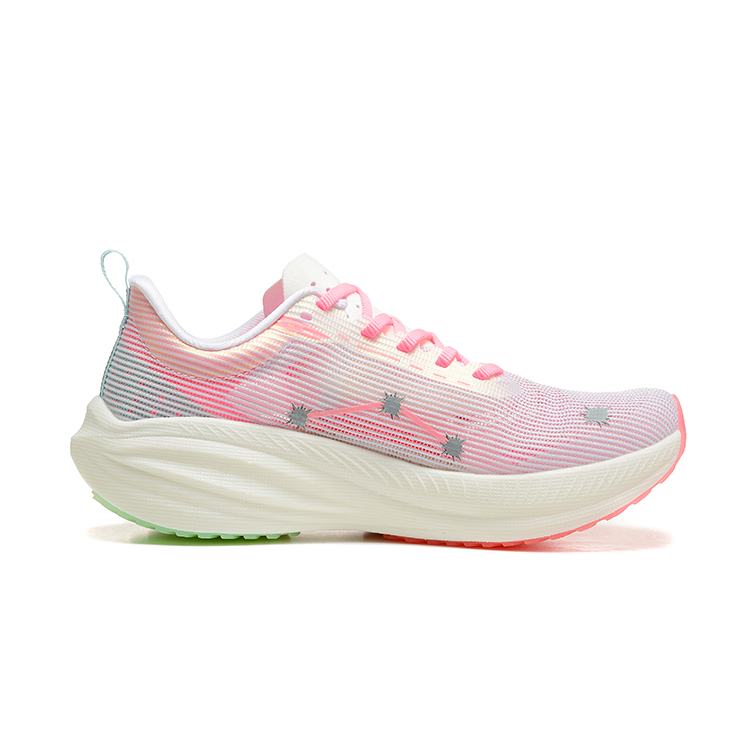 DUANGOU Mesh Low top Running Shoes Unisex Blue Pink Mismatched
