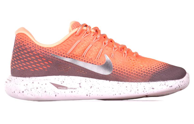 Женские кроссовки Nike Lunarglide 8 (оранжевые) — фото 2