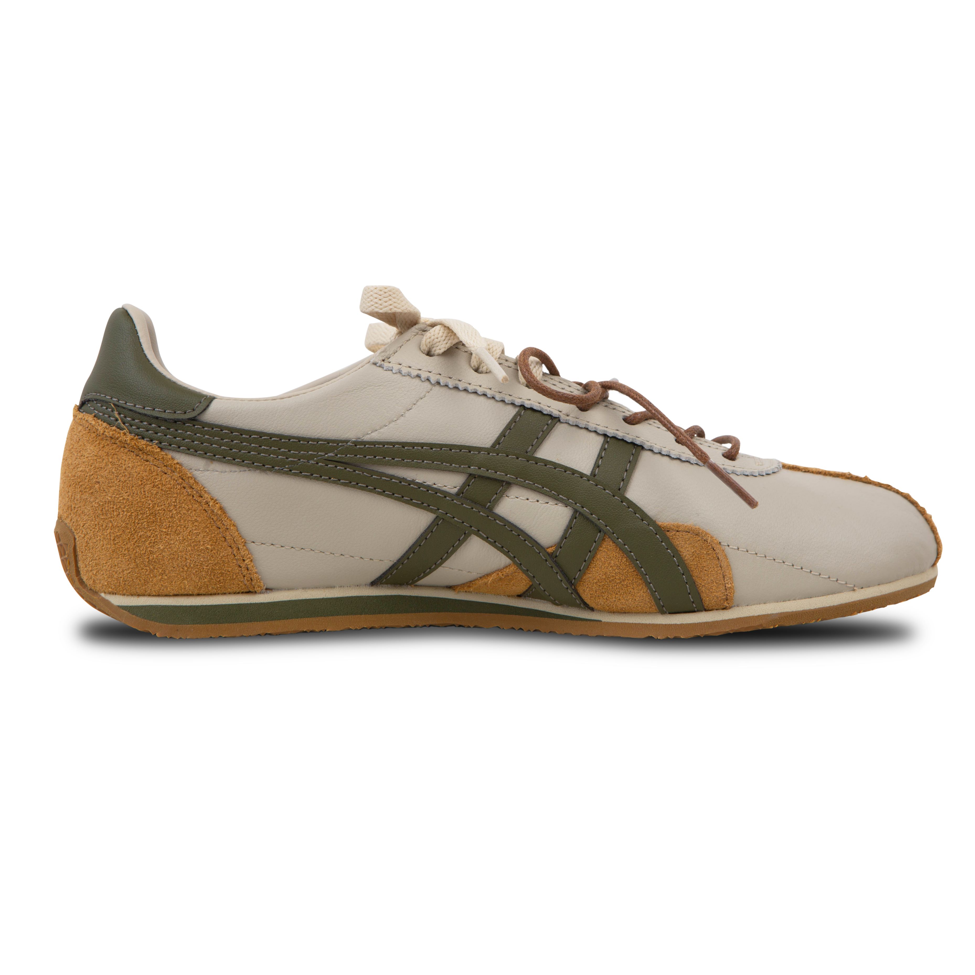 Onitsuka Tiger Runspark Non slip Lightweight Low top Running Shoes Unisex Beige Brown