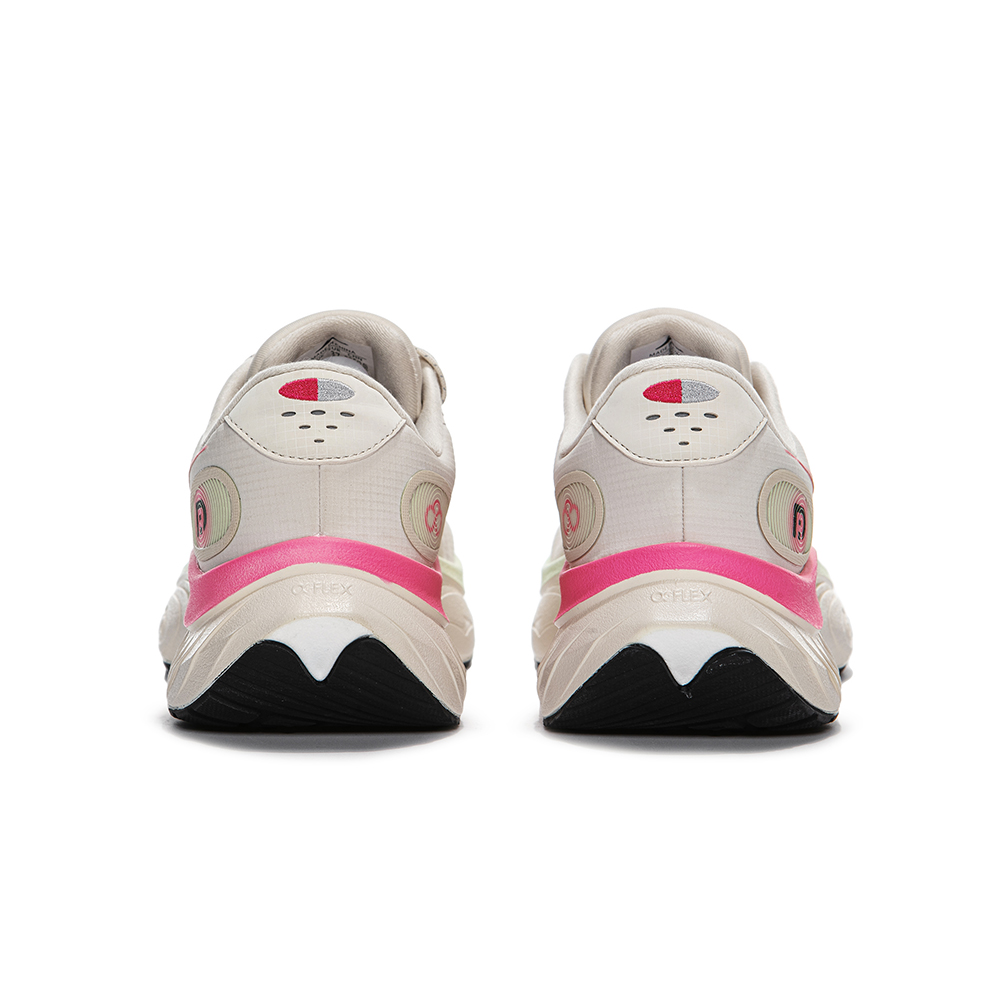 Erke Slip Resistant, Abrasion Resistant, Lightweight Low top Casual Running Shoes Women’s White Pink