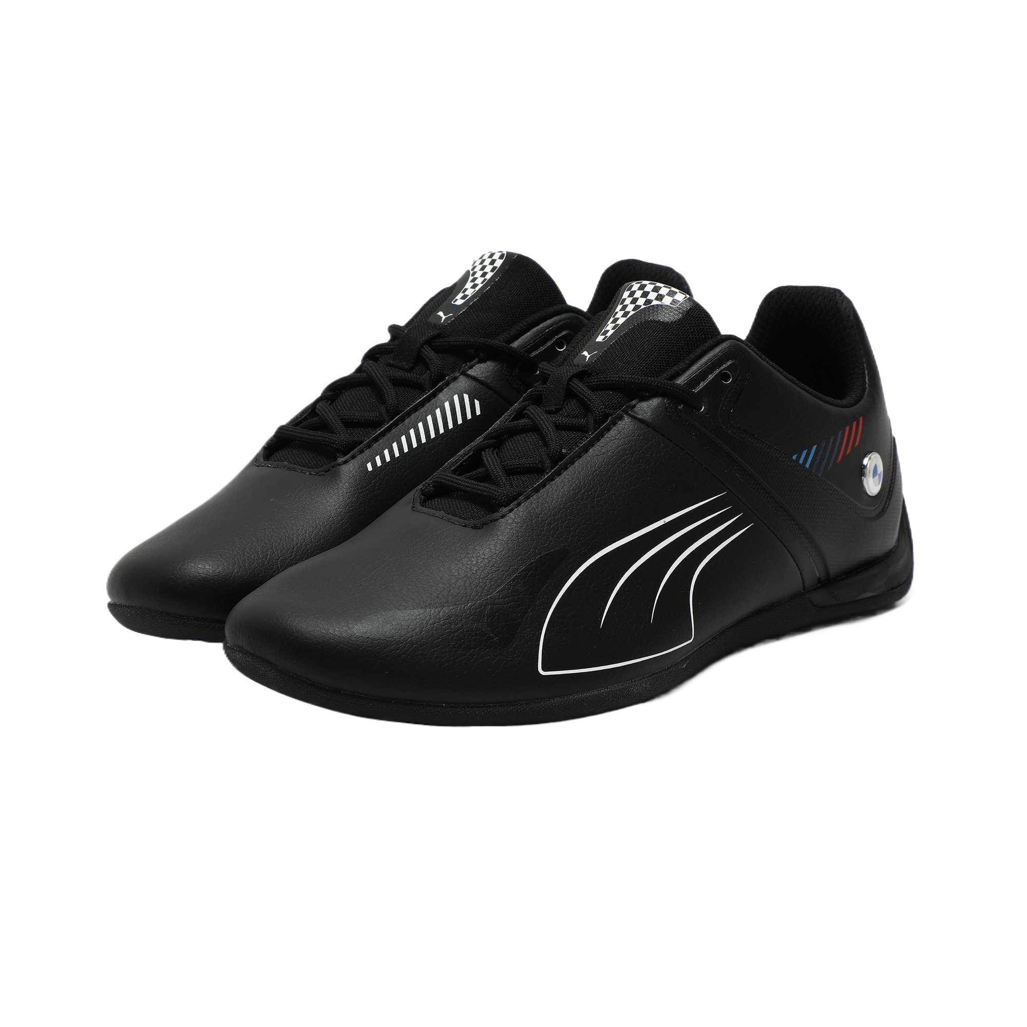 BMW x PUMA Cushioning Slip Resistant Abrasion Resistant Lightweight Low top Running Shoes Unisex Black
