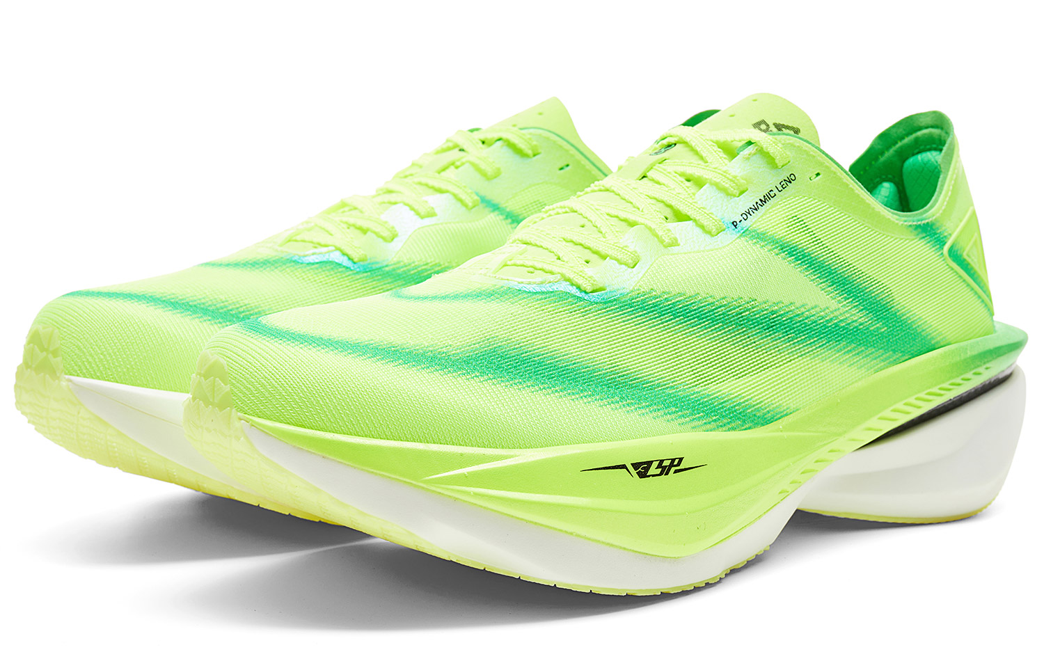 PEAK Cushioning Abrasion Resistant Lightweight Rebound Low Top Marathon Running Shoes Men’s Neon Green