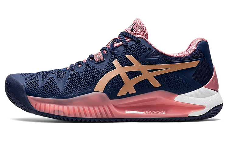 ASICS Gel Resolution 8 Clay 'Peacoat Rose Gold' Women's