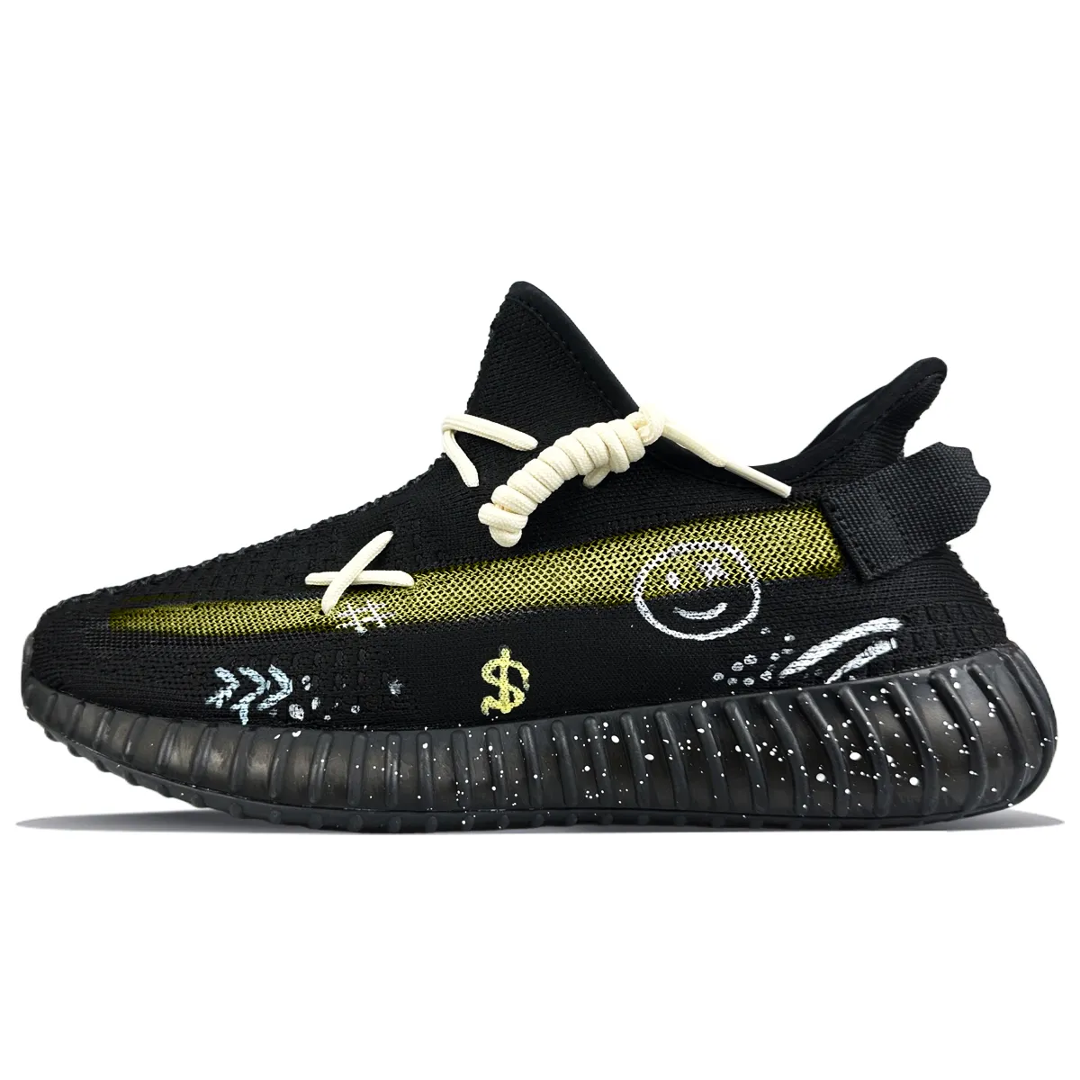 Adidas Originals Yeezy Boost 350 V2 Low top Casual Shoes Unisex Black