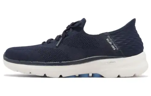 Skechers Go Walk 6 Cushioning, Wear Resistant Low top Casual Shoes Women's Dark Blue