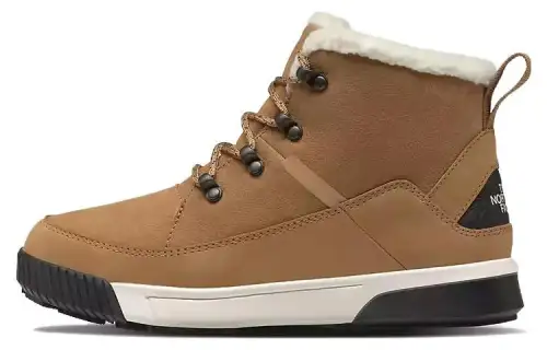 THE NORTH FACE Sierra Leather Breathable And Wear resistant Comfortable Short Outdoor Boots Women's Yellow