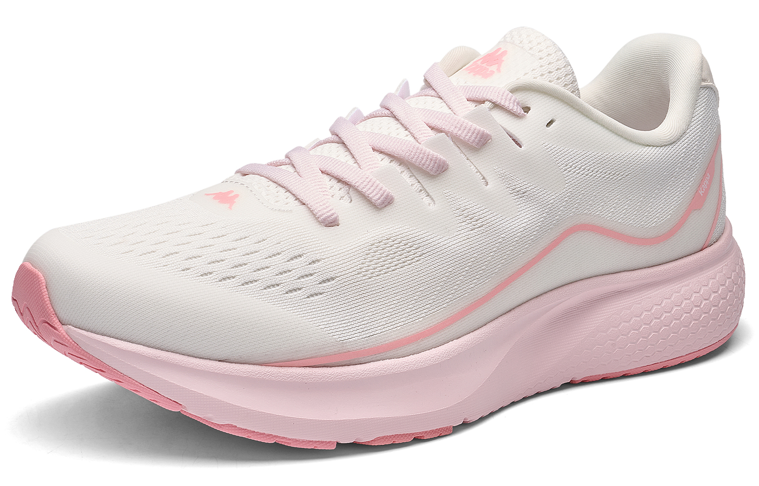 Kappa Abrasion Resistant Breathable Abrasion Resistant Breathable Low top Running Shoes Women’s White Pink