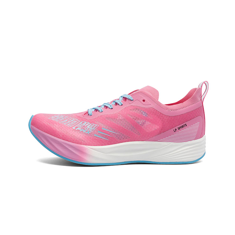 LPMX Full Length Carbon Plate Running Shoes Unisex Pink Blue Mismatched