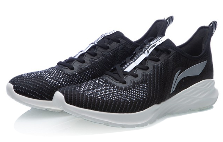 Li Ning Crazy Run Cushioning Slip Resistant Abrasion Resistant Breathable Lightweight Low top Running Shoes Unisex