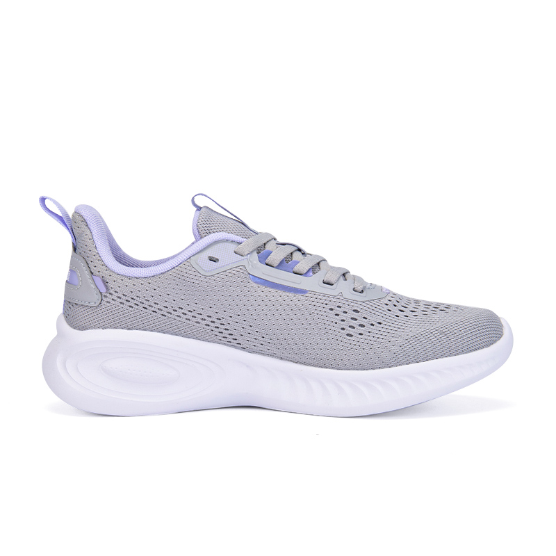 361° Cushioning Slip Resistant Breathable Low top Running Shoes Women’s Gray Purple