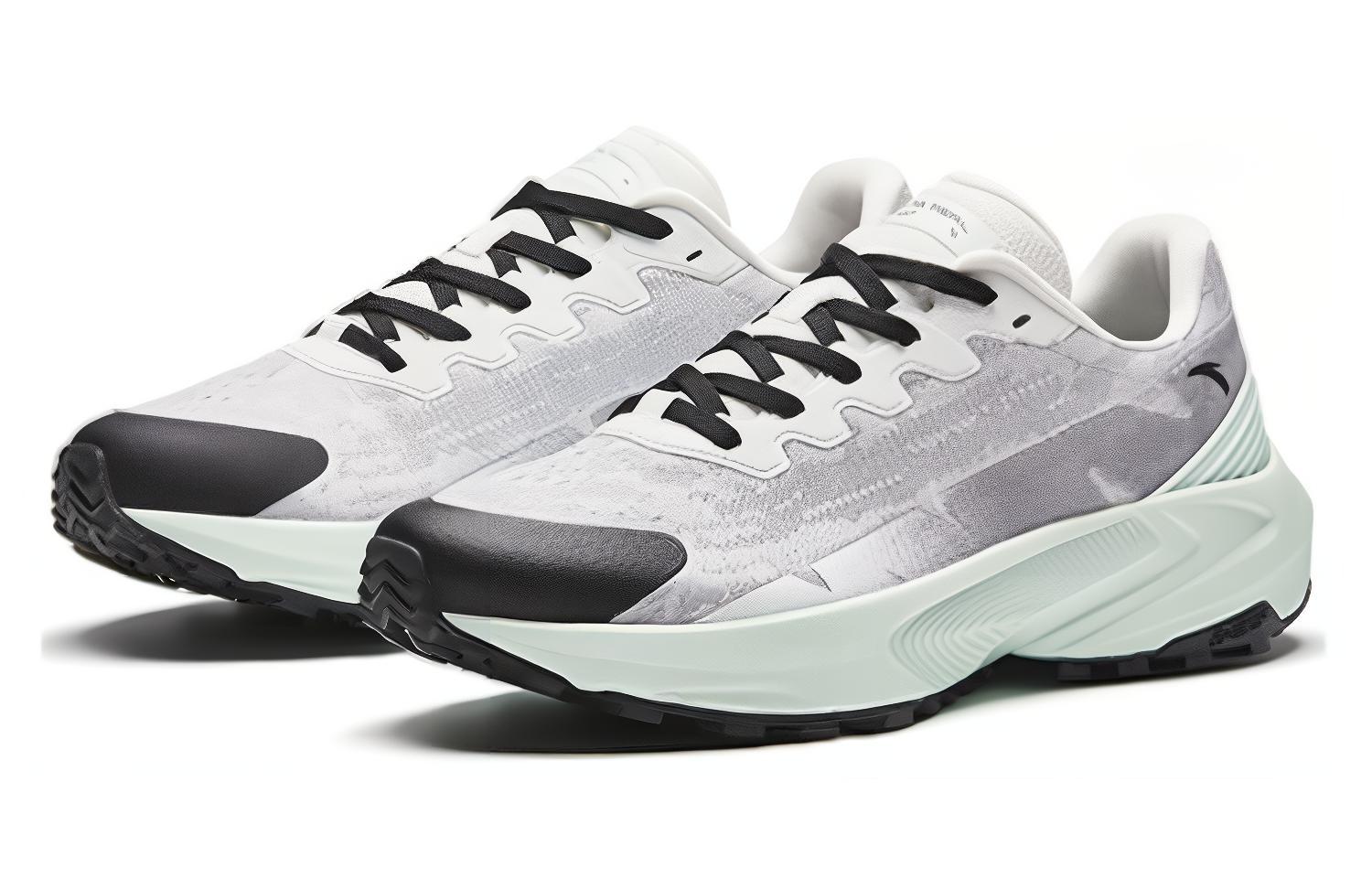 Anta Comfortable Fabric Cushioning Breathable Low top Running Shoes Women’s Paper Gray