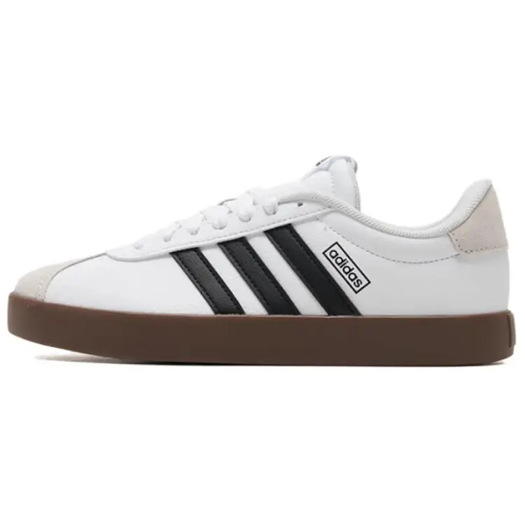 Adidas VL COURT 3.0 Slip Resistant Abrasion Resistant Low top Skateboard Shoes Women's White
