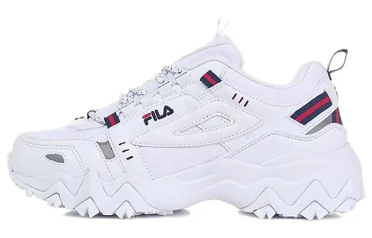 FILA Oakment Tr Comfortable Round Toe Cushioning Low top Running Shoes Unisex White