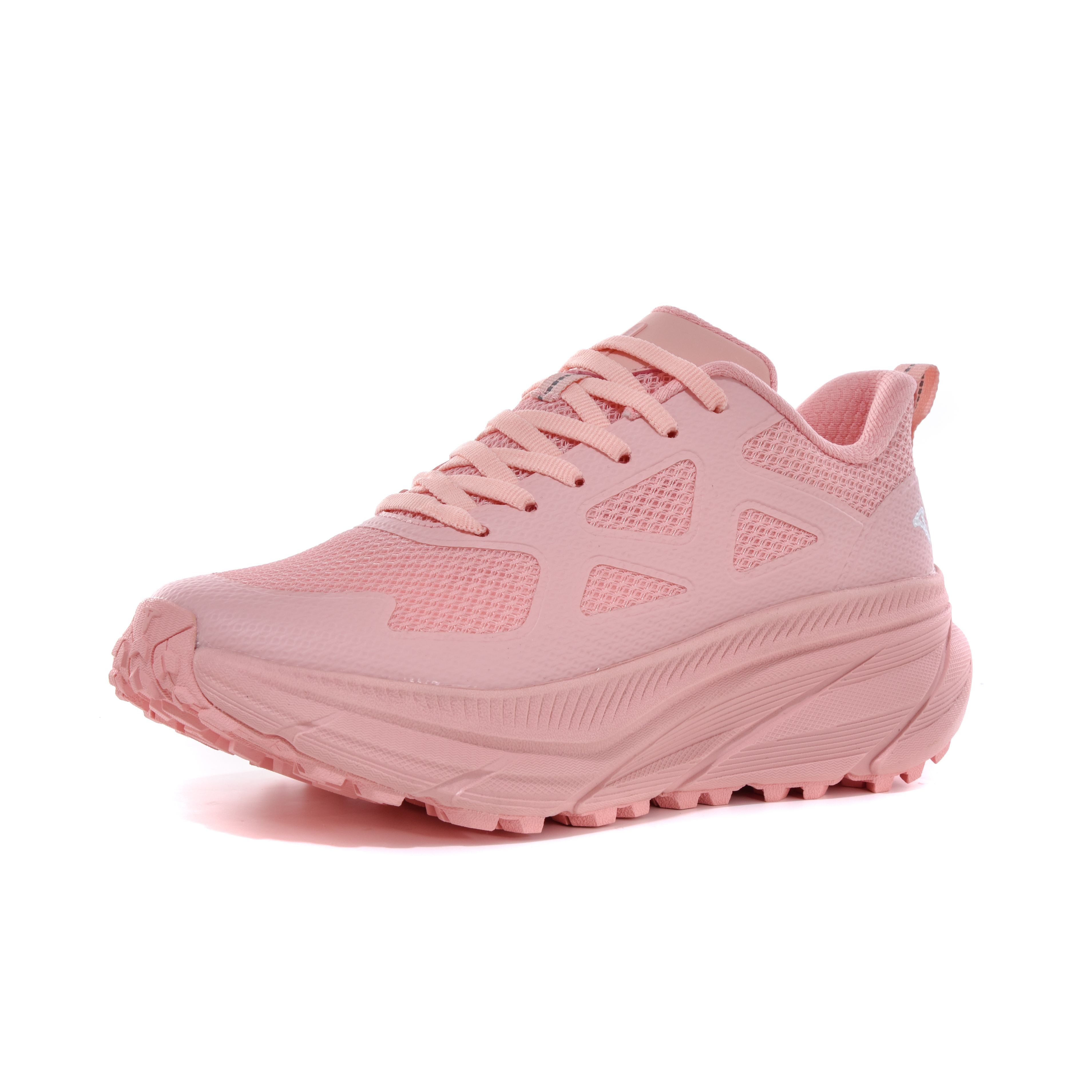 TREEPERI Lightweight Slip Resistant Cushioning Height Increasing Low top Running Shoes Unisex Macaroon Pink