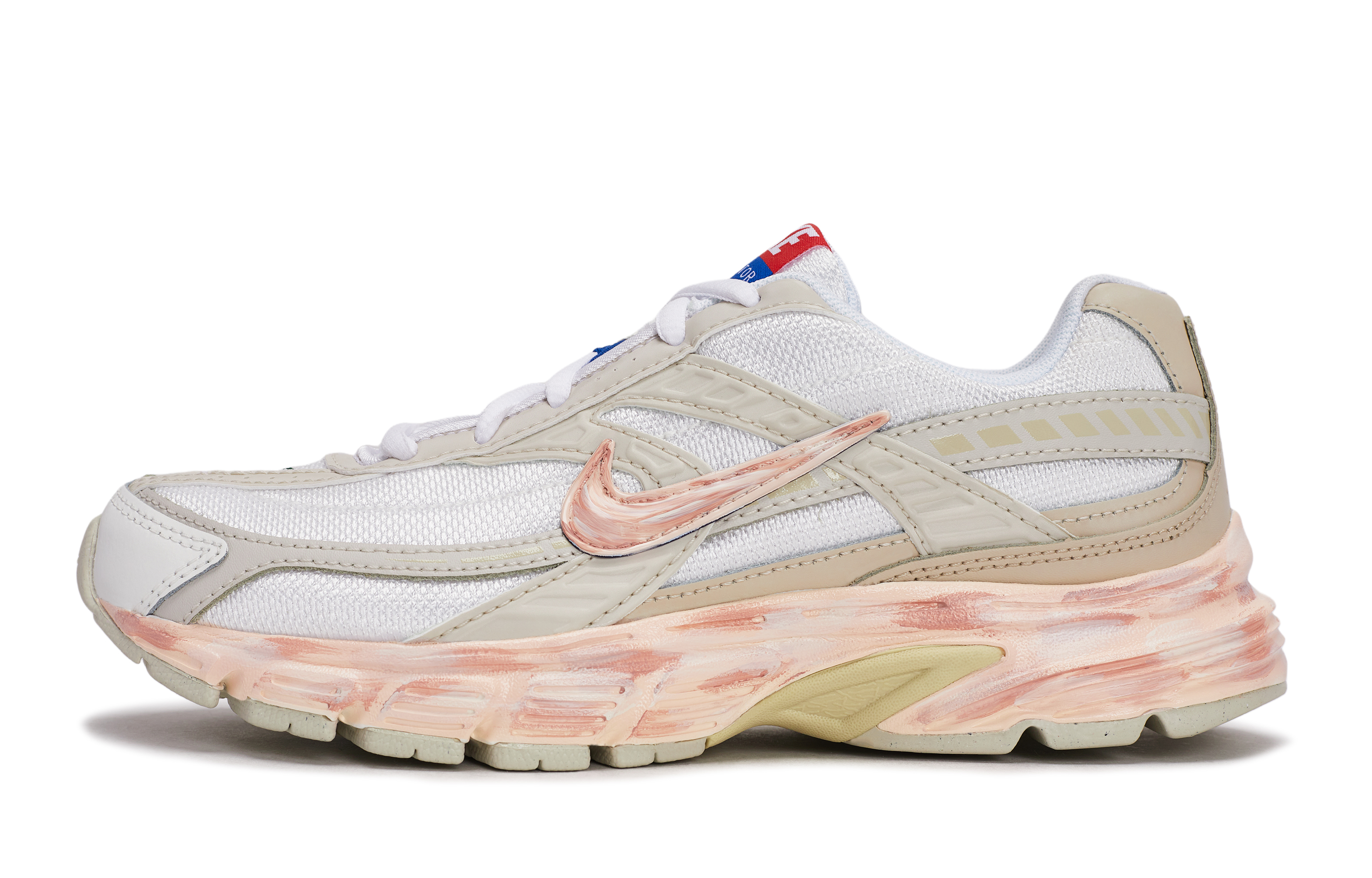 Nike Initiator Abrasion Resistant Abrasion Resistant Low top Running Shoes Women’s Beige White Pink