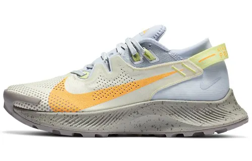Nike Pegasus Trail 2 Comfortable Sports Fabric Shock Absorbing and Anti-Slip Low Top Cross Country Running Shoes Women's Blue Orange