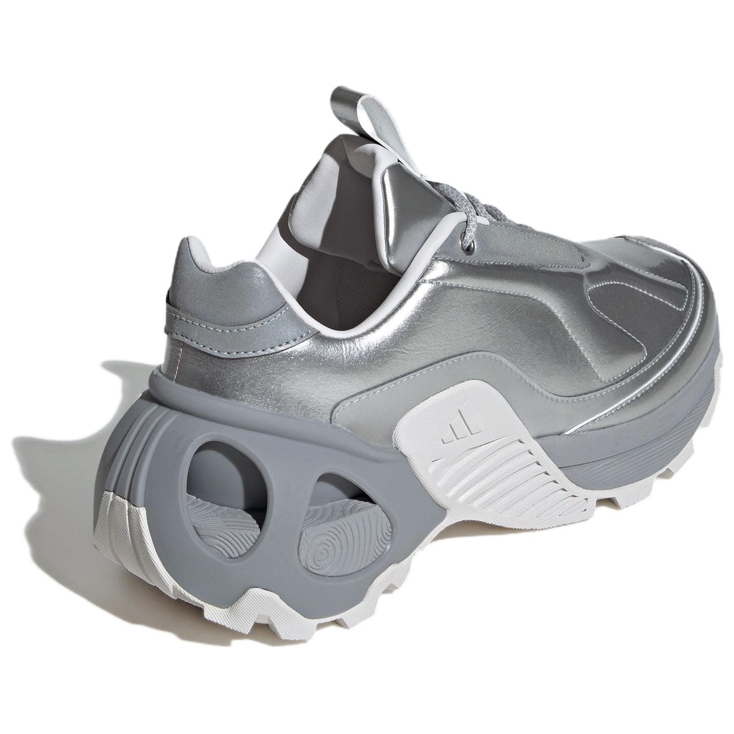 Adidas Wonder Runner Comfortable Slip Resistant Abrasion Resistant Low top Running Shoes Unisex Silver Gray