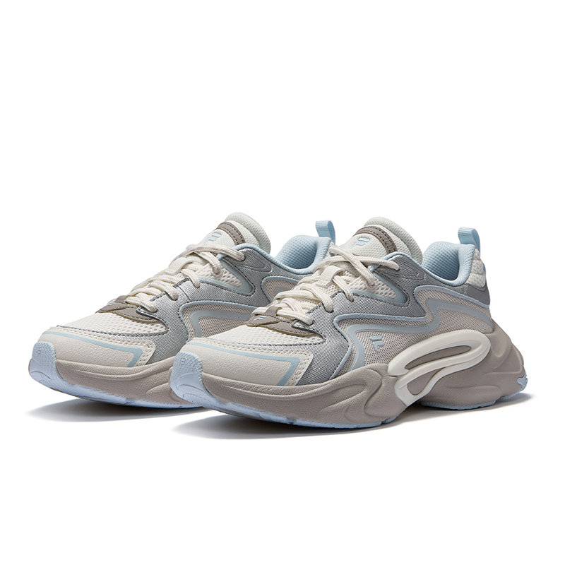 FILA FUSION FORCE DX Versatile Low top Running Shoes Women’s Milk White Blue